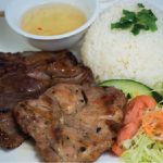 Lac Vien Restaurant - C3 Grilled chicken and pork chop on steamed rice